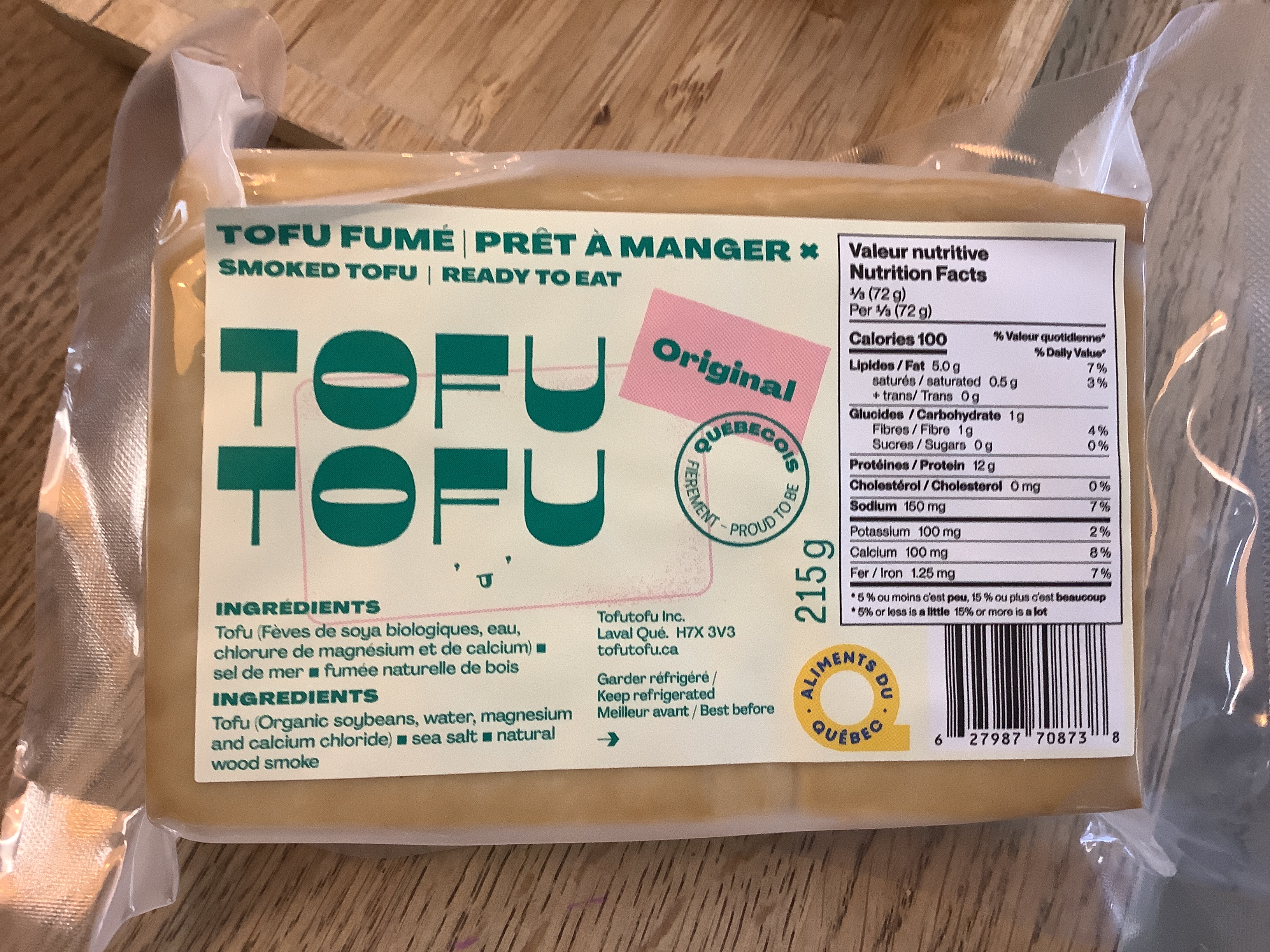 Tofu fumé original (215 g)