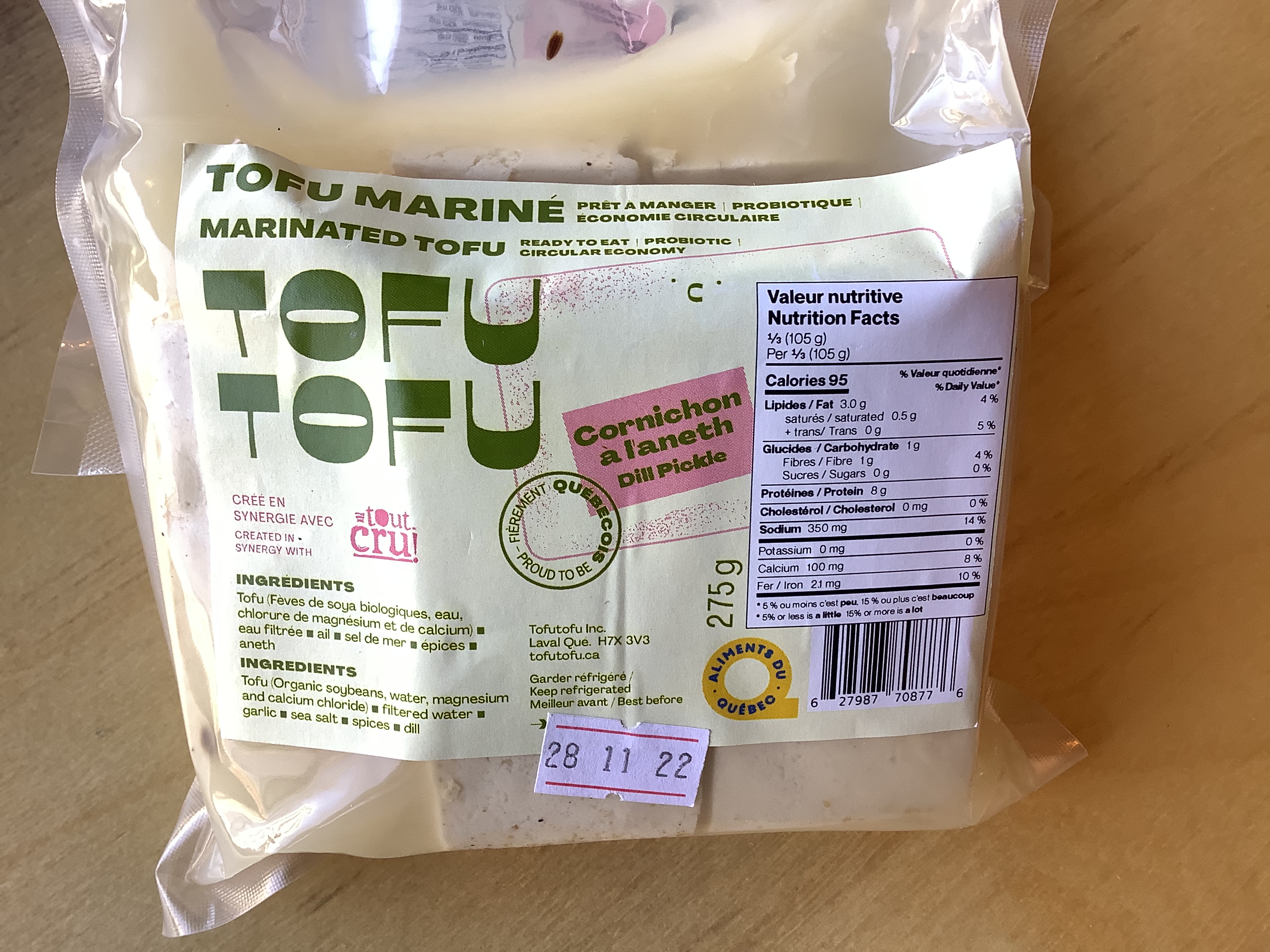 Tofu Mariné (275 g)